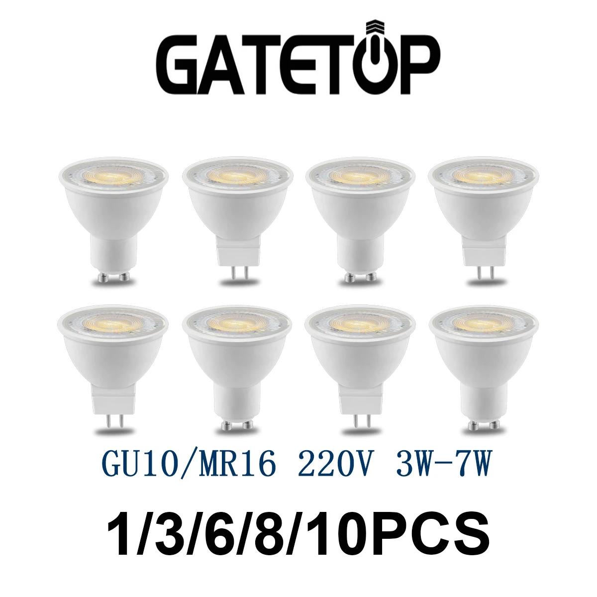 1-10PCS GU10 GU5.3 LED   MR16 38  ƮƮ AC220V Focos LED  Ampoule gu 10 LED  Ʈ Ʈ  